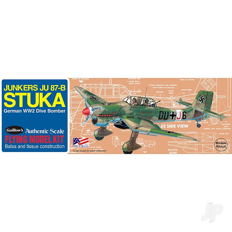Guillows Junkers JU 87-B Stuka 41.9cm 16 1/2 inches