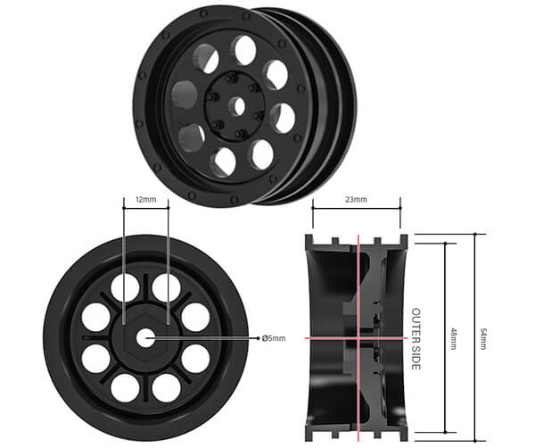 GMADE GS02 BOM 1/10TH TRAIL TRUCK KIT