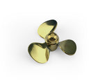 Brass Propeller (Classic) 3 Blade 30mm M4 LH