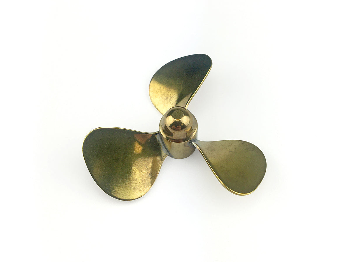 Brass Propeller (Classic) 3 Blade 40mm M4 LH