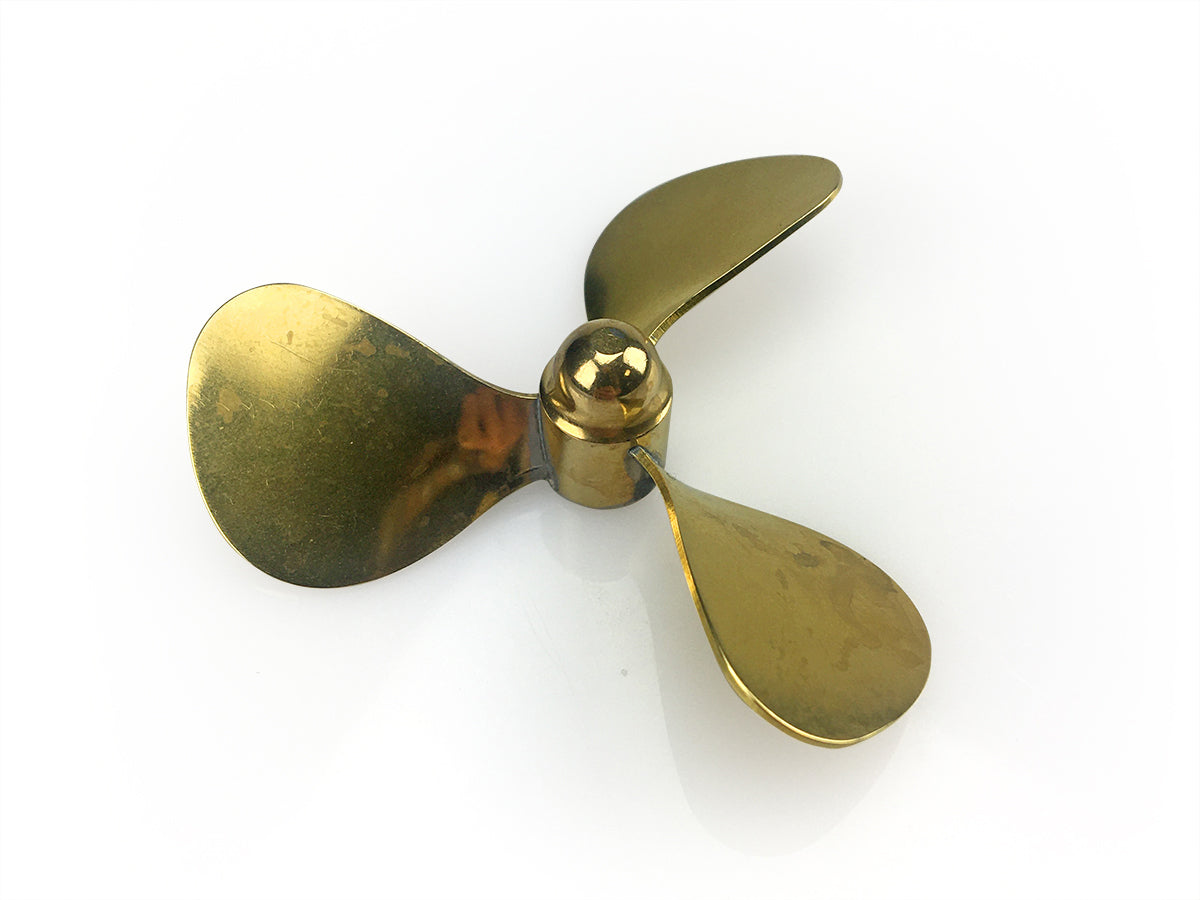 Brass Propeller (Classic) 3 Blade 60mm M4 LH