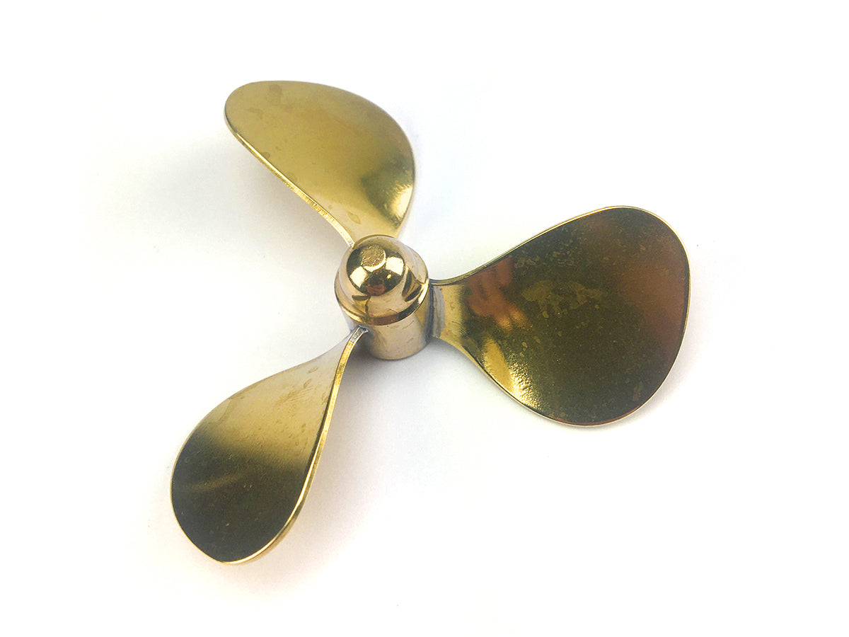 Brass Propeller (Classic) 3 Blade 60mm M4 RH