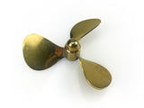 Brass Propeller (Classic) 3 Blade 65mm M4 LH