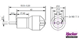 Hacker A10-7L with 4.4:1 gearbox