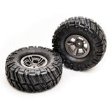 HOBAO DC-1 WHEELS & TIRES SET(1.9) (PR)