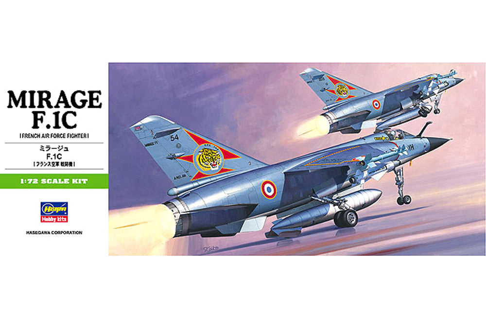 Plastic Kit Hasegawa 1:72 Mirage F.1C