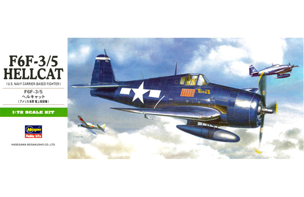 Plastic Kit Hasegawa 1:72 F6F-3/5 Hellcat