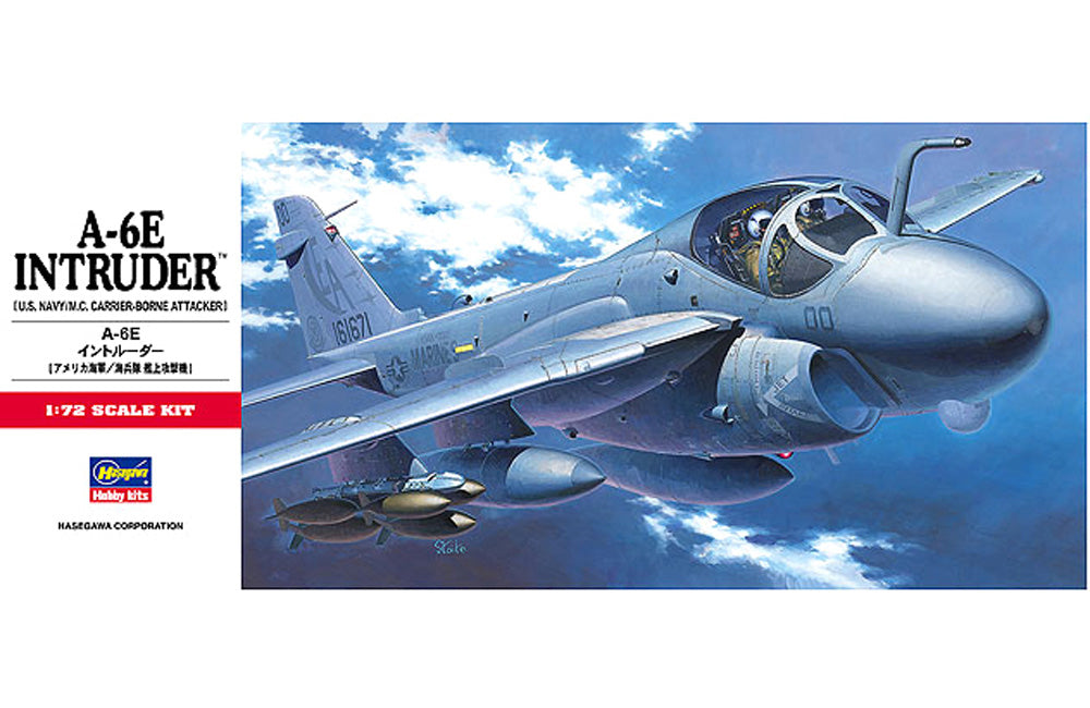 Hasegawa 1:72 A-6E Intruder (US Navy/MC Carrier Borne Attacker)HAC08