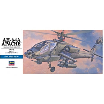 Plastic Kit Hasegawa 1:72 Scale AH-64A Apache HAD06