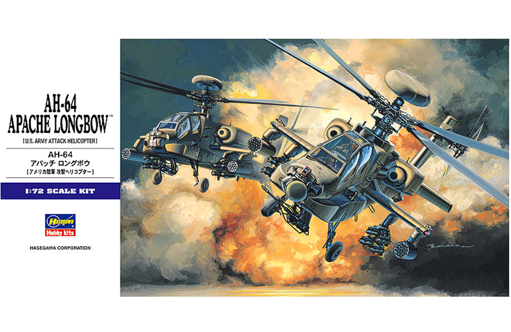 Hasegawa 1:72 AH-64 Longbow helicopter kit HAE06