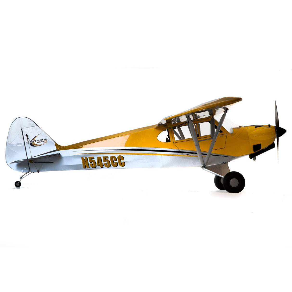 Hangar 9 Carbon Cub 15cc ARF (Bundle With 1/5 Scale Floats & 25% J-3 Cub Pilot)