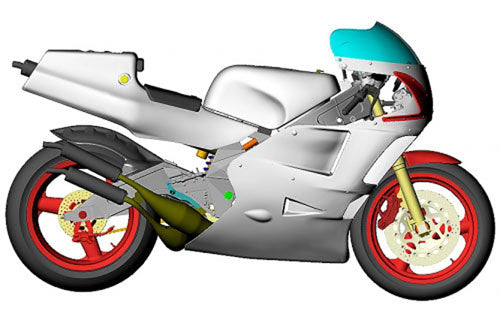Hasegawa HBK3 1:12 Scale Yamaha YZR500 1988 World Champion Eddie Lawson Model Kit