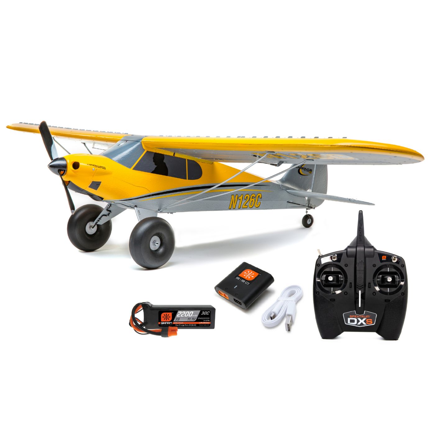 HobbyZone Carbon Cub S2 1.3M BNF Basic Sussex Model Centre