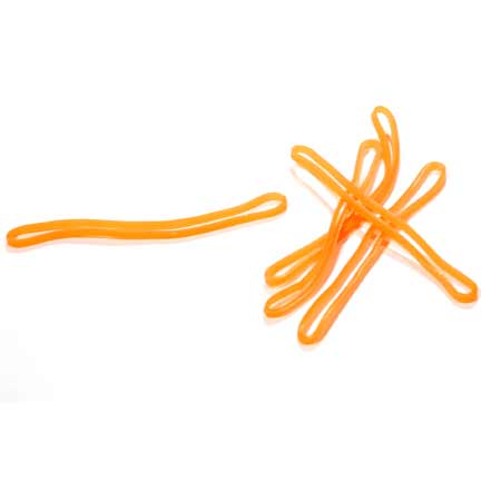 HobbyZone White Rubber Orange - pack of 6