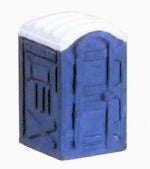 Harburn Hamlet SS355 Portable Loo - Blue - 00 Gauge