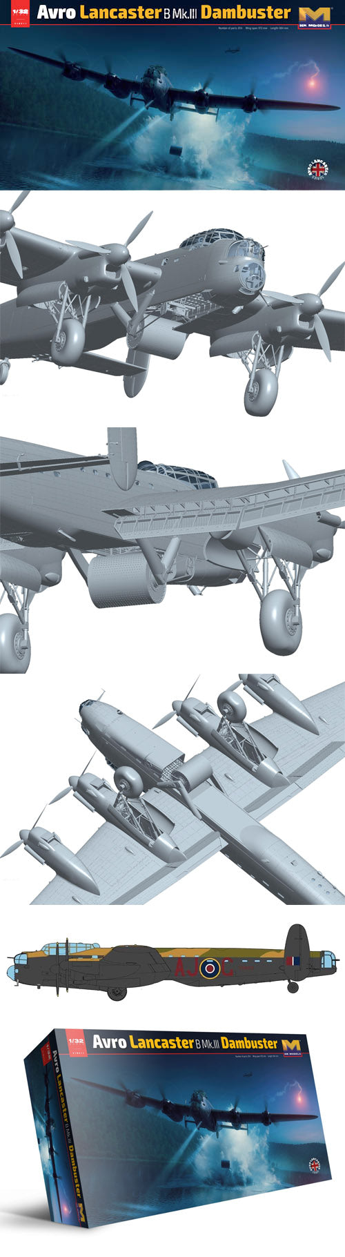 Plastic Kit HK Models 1:32 Scale Lancaster B Mk.III Dambuster  PKHK01E11