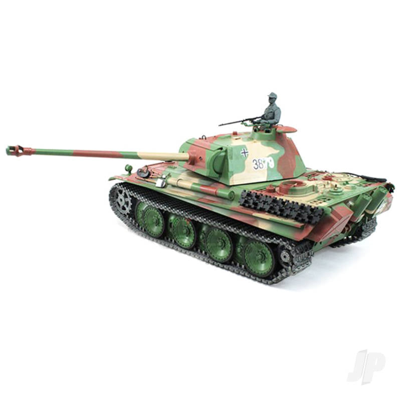 Heng Long 1/16 German Panther Type G I with Infrared Battle System (2.4GHz + Shooter + Smoke + Sound + Metal Gearbox & Plastic Tracks) HLG3879-1U