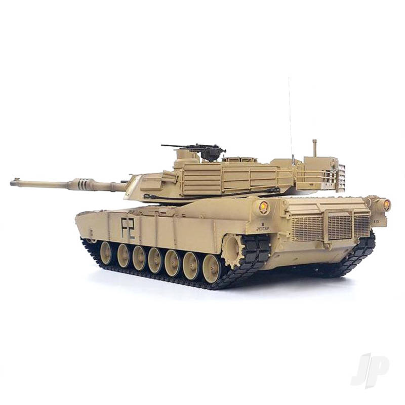 Henglong 1:16 U.S. M1A2 Abrams with Infrared Battle System (2.4GHz + Shooter + Smoke + Sound + Metal Gearbox) HLG3918-1U