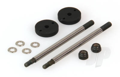 Helion Spares Shock Shaft Set Big Bore Rear (Dominus) (BOX44)