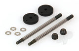 Helion Spares Shock Shaft Set Big Bore Rear (Dominus) (BOX44)