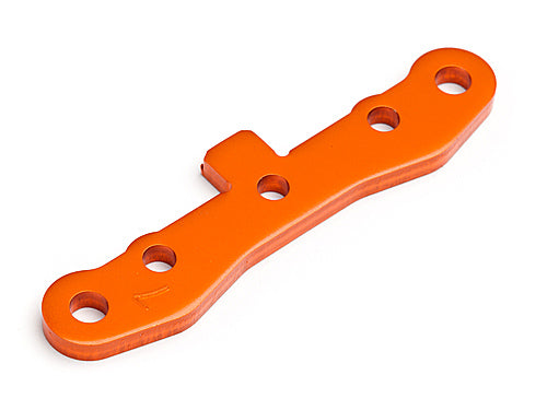 HPI SPARES FRONT SUSPENSION HOLDER 7075 TROPHY (ORANGE) (HPI7)