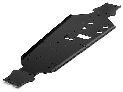 HPI SPARES Alum. Anodized Chassis 7075 3mm Black (Trophy Buggy) (HPI8)