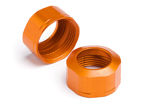 HPI SPARES SHOCK CAP 12xM13x0.8mm (ORANGE/GROOVED/2pcs) (HPI7)