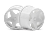 HPI SPARES Q32 SUPER STAR WHEEL SET F/R (WHITE/18X10/18X14/4PCS) (HPI7)