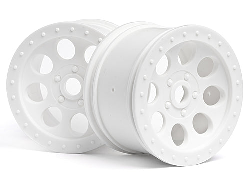 HPI SPARES MAG-8 WHEEL WHITE (83X56mm/2pcs) (HPI8)