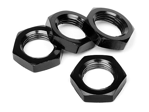 HPI SPARES 17MM WHEEL NUT (BLACK/4PCS) (HPI8)