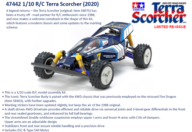 Tamiya Terra Scorcher Buggy kit (2020)
