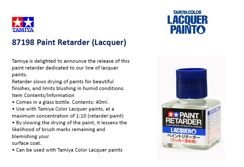 Tamiya Paint Retarder my thoughts. - Paint 