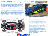 Tamiya RC 1/10 Subaru Impreza Mexico 2004 Kit TT-01 Type E 47372