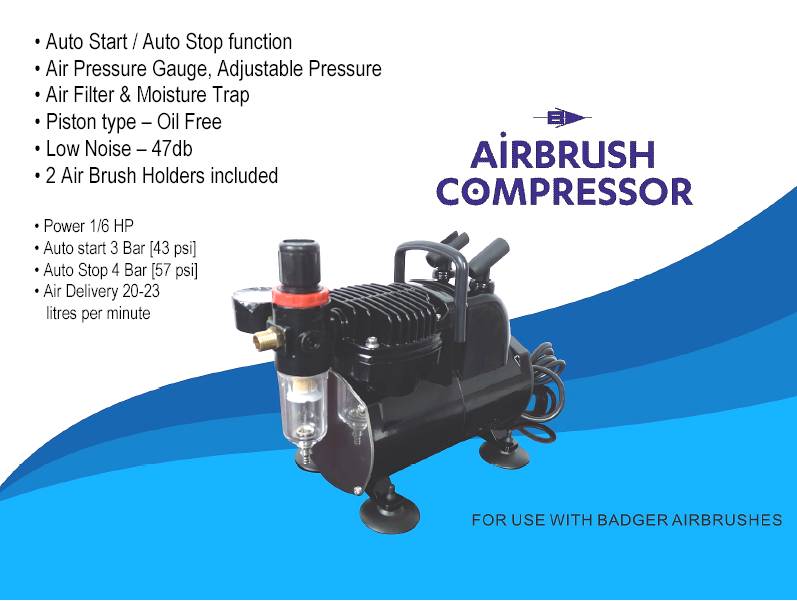 AIR COMPRESSOR FOR BADGER AIRBRUSH