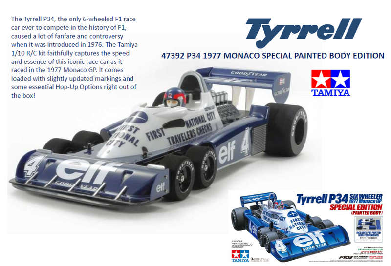 Tamiya Tyrrell P34 1977 Monaco GP Special Edition Kit