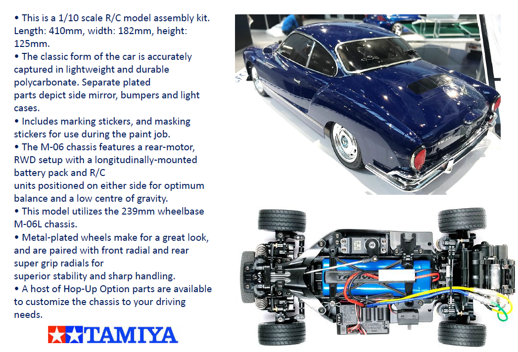 Tamiya Volkswagon Karmann Ghia (M-06) Kit