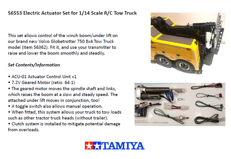 Tamiya RC Tow Truck Actuator Set