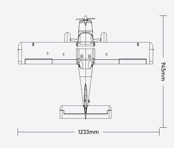 XFLY GLASTAR BUSH/TRAINER 1233MM WINGSPAN W/O TX/RX/BATT