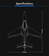 XFLY 80MM SIRIUS EDF SPORT JET 1100MM WINGSPAN W/O TX/RX/BATT