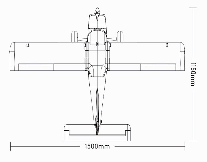 XFLY TASMAN BUSH/TRAINER 1500MM WINGSPAN W/O TX/RX/BATT