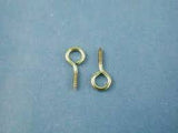 Aeronaut Brass Screw Eyes - 10mm