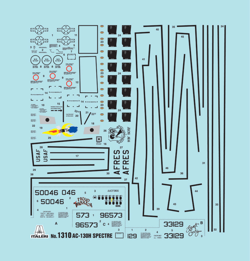 Italeri 1/72 AC-130H SPECTRE 1310