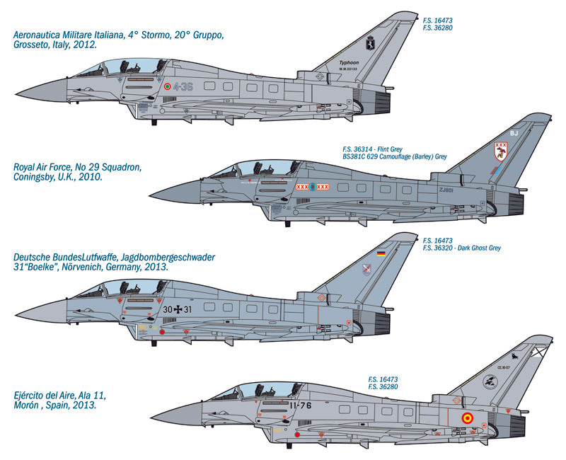 Italeri 1/72 EF 2000 TYPHOON (1/72 AIRCRAFT) 1340