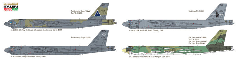 Italeri 1/72 Gulf War 25th Anniversary B-52G STRATOFORTRESS IT1378