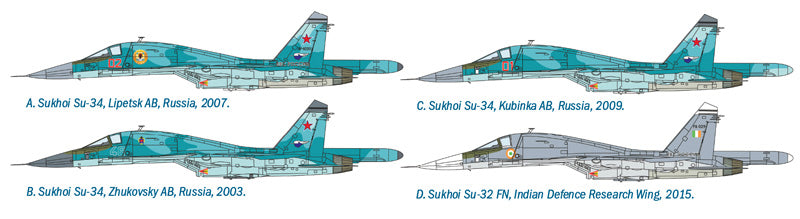 Italeri 1/72 SUKHOI SU-34 FULLBACK IT1379 plastic kit