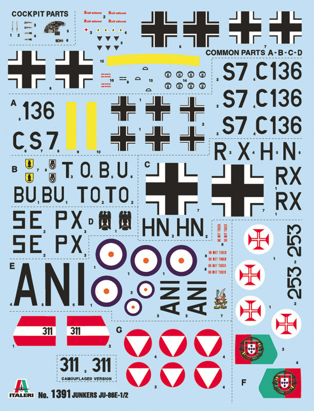 Italeri 1/72 Junkers JU 86 E-1/E-2 IT1391