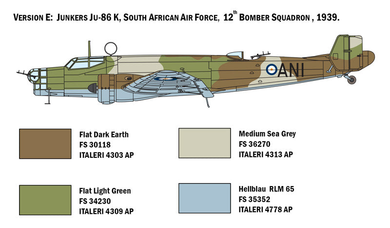 Italeri 1/72 Junkers JU 86 E-1/E-2 IT1391