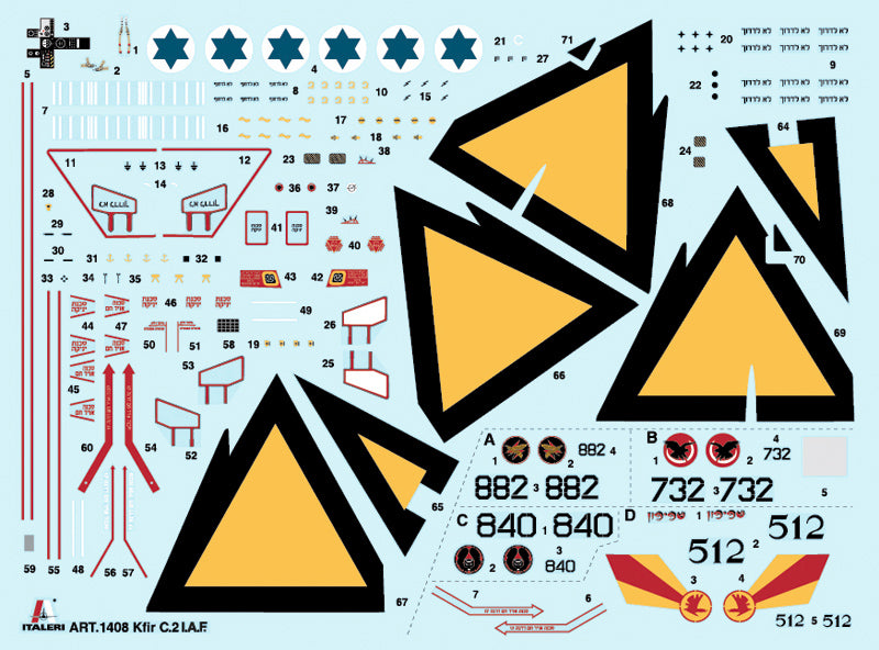 Italeri 1/72 Kfir C2 IT1408