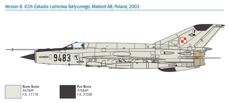 Italeri 1/72 MiG-21bis Fishbed IT1427