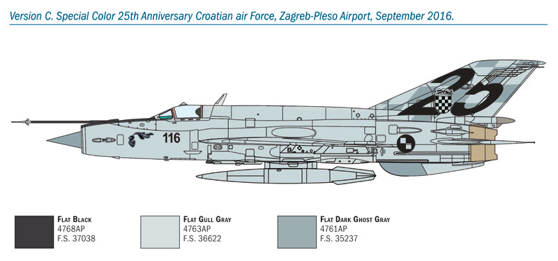 Italeri 1/72 MiG-21bis Fishbed IT1427